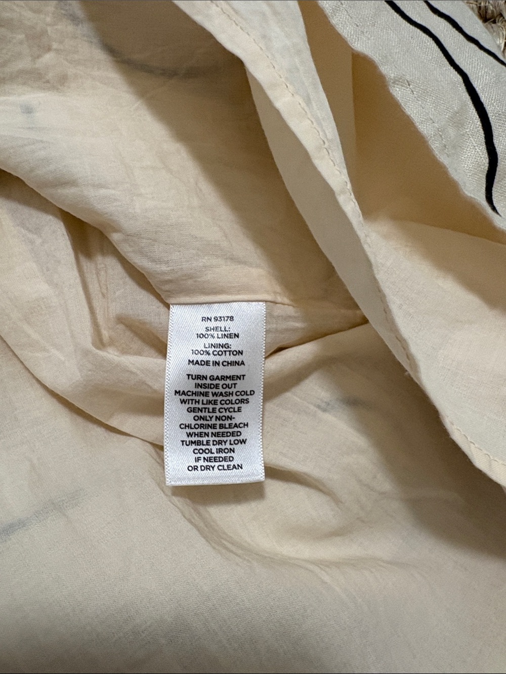 Magaschoni Cream Midi Dress with Black Abstract Lines  - Size 6 EUC - Picture 6 of 8